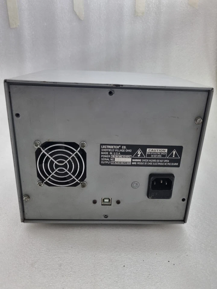 LECTROetch VT15HF Electrochemical Metal Marking Etching Power Unit Made-USA Used